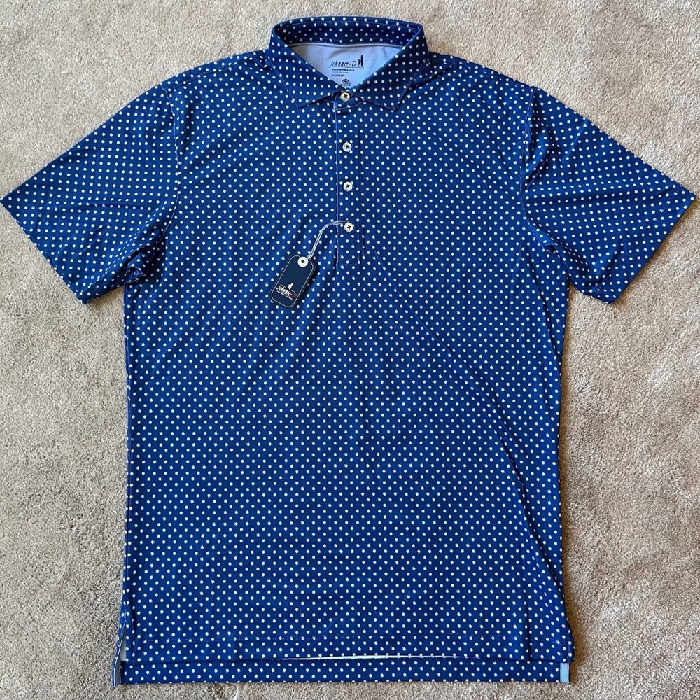 NWT Johnnie-O Performance Mesh Polo - Daisy print